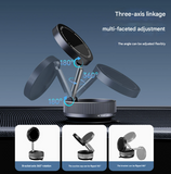 NNEDSZ White Magnetic Car Phone Mount - 66x66x34mm with Adjustable Bracket for Easy Smartphone Access