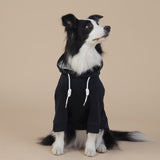 NNEDSZ 8XL Black Cute Dog Hoodie with Adjustable Drawstring - Available in Various Sizes