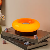 NNEDSZ Orange Donut Table Lamp - Rechargeable Touch Control LED