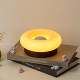 NNEDSZ Yellow Donut Table Lamp - Rechargeable Touch Control LED