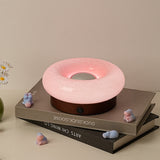 NNEDSZ Pink Donut Table Lamp - Rechargeable Touch Control LED