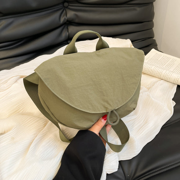 NNEDSZ Green Nylon Fitness Waist Bag - Lightweight Crossbody Fanny Pack for Cycling and Running