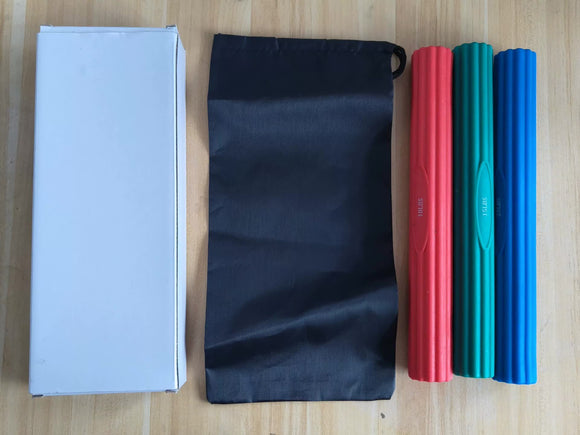 NNEDSZ Multifunctional Resistance Bar Set | Yoga Fitness Toning Tool, Muscle Relaxation, Grip Strength Improvement | 3-Piece Set with Stretching and Recovery Features （10LB、15LB、25LB）