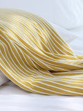 NNEDSZ Yellow Cozy Knit Throw Blanket with Fringe - Stylish Striped  Bed End Cover, 127x170CM