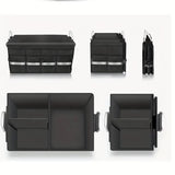NNEDSZ Foldable Car Storage Box with Metal Handle - Foldable Trunk Organizer for Efficient Vehicle Storage 50*35*30cm