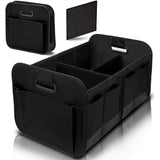 NNEDSZ Foldable Fabric Car Trunk Organizer – Collapsible Storage Box for Vehicle Organization 60x37x31cm