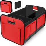 NNEDSZ Foldable Fabric Car Trunk Organizer - Collapsible Storage Box for Vehicle Organization 60x37x31cm