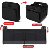 NNEDSZ Foldable Fabric Car Trunk Organizer - Collapsible Storage Box for Vehicle Organization 60x37x31cm