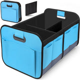 NNEDSZ Foldable Fabric Car Trunk Organizer - Collapsible Storage Box for Vehicle Organization 60x37x31cm