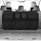 NNEDSZ Multifunctional Car Backseat Organizer, Hanging Storage Bag with Multiple Pockets for Car Essentials – 88x46cm