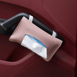 NNEDSZ 2 pcs Pink Car Sun Visor Tissue Holder – PU Leather Napkin Dispenser for Vehicle Interior