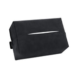 NNEDSZ 2 pcs Black Stylish Car Tissue Box for Seat Back - Car Interior Tissue Pack for Seat Back, Armrest Box, Sun Visor 18.5x12.5x7cm