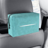 NNEDSZ 2 pcs Blue Stylish Car Tissue Box for Seat Back - Car Interior Tissue Pack for Seat Back, Armrest Box, Sun Visor 18.5x12.5x7cm