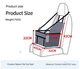 NNEDSZ Pink Portable Pet Car Seat for Dogs and Cats - Adjustable Car Seat Cover, Pet Travel Car Carrier with Safety Belt