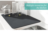NNEDSZ 2 PCS Hexagonal patterns Kitchen Drying Mat - Super Absorbent Dish & Cup Drainer Pad 30x40cm