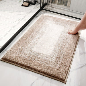 NNEDSZ Brown gradient Absorbent Striped Bathroom Rug - Non-Slip Bath Mat for Bathroom, Toilet & Shower Room Entrance 60x90cm