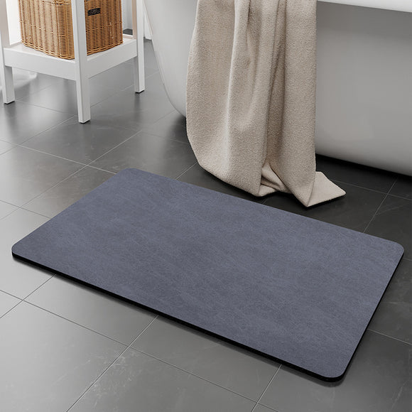 NNEDSZ 2 pcs Blue Quick-Dry Absorbent Non-Slip Bath Rug for Bathroom, Kitchen & Entryway 40x60cm