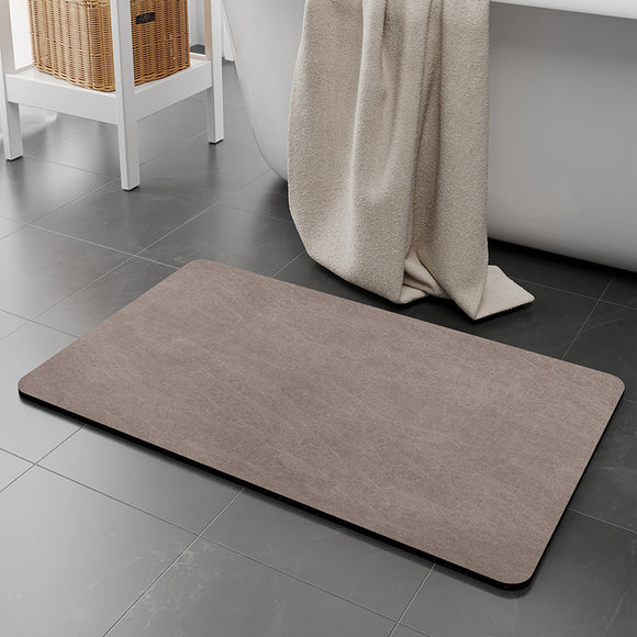 NNEDSZ 2 pcs Brown Quick-Dry Absorbent Non-Slip Bath Rug for Bathroom, Kitchen & Entryway 40x60cm
