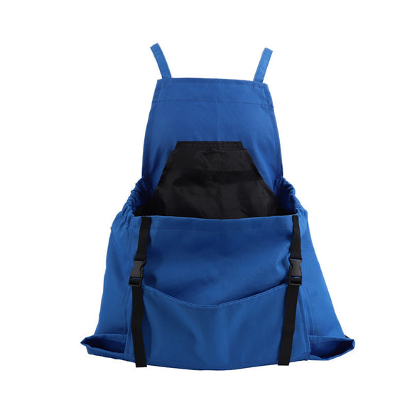 NNEDSZ Blue Harvesting Apron - Outdoor Picking Bag, Gardening Tool Apron, Large Pocket Release Design