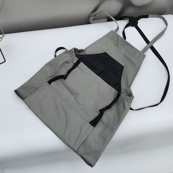 NNEDSZ Gray Harvesting Apron - Outdoor Picking Bag, Gardening Tool Apron, Large Pocket Release Design