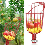 NNEDSZ Fruit picking tool with telescopic pole - stainless steel fruit picking pole, high altitude tree fruit picking tool 4m