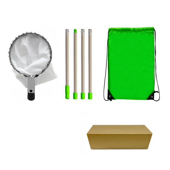 NNEDSZ Telescoping Fruit Picker - Apple, Peach, Persimmon Harvesting Tool with Collection Bag, High Reach Fruit Catcher 1.6m