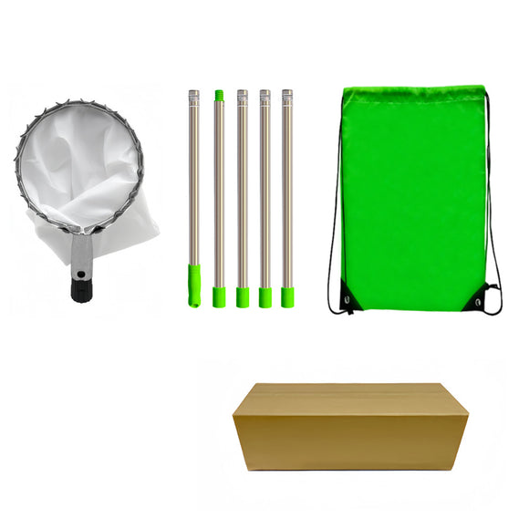 NNEDSZ Telescoping Fruit Picker - Apple, Peach, Persimmon Harvesting Tool with Collection Bag, High Reach Fruit Catcher 2m