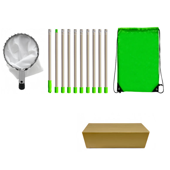 NNEDSZ Telescoping Fruit Picker - Apple, Peach, Persimmon Harvesting Tool with Collection Bag, High Reach Fruit Catcher 4m