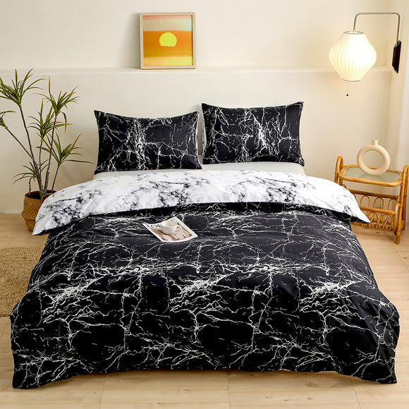 NNEDSZ Smudge pattern Duvet Cover - 3 Piece Bedding Set (with Corner Ties)Quilt cover 200cm x 230cm, pillowcase 51 x 92cm