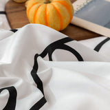 NNEDSZ White graffiti Duvet Cover - 3 Piece Bedding Set (with Corner Ties)Quilt cover 230cm x 265cm, pillowcase 51 x 92cm