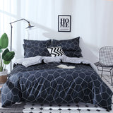 NNEDSZ Plaid Duvet Cover - 3 Piece Bedding Set (with Corner Ties)Quilt cover 230cm x 265cm, pillowcase 51 x 92cm
