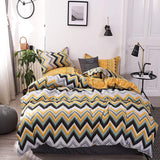 NNEDSZ Yellow Duvet Cover - 3 Piece Bedding Set (with Corner Ties)Quilt cover 230cm x 265cm, pillowcase 51 x 92cm