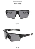 NNEDSZ 2 pcs Outdoor Sports Sunglasses - UV Protection HD Lenses for Cycling, Boating, Fishing（Black frame black gray film）
