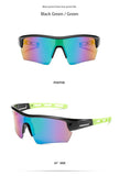 NNEDSZ 2 pcs Outdoor Sports Sunglasses - UV Protection HD Lenses for Cycling, Boating, Fishing(Black green frame blue green film)