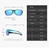 NNEDSZ 2 pcs Stylish Polarized Sports Sunglasses - UV Protection, Lightweight, Ideal for Fishing & Outdoor Activities