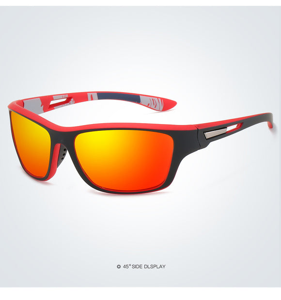 NNEDSZ 2 pcs Stylish Polarized Sports Sunglasses - UV Protection, Lightweight, Ideal for Fishing & Outdoor Activities