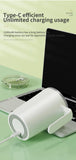 White Portable Automatic Mixing Coffee Cup - Stainless Steel Magnetic Stirrer(handle stlye)