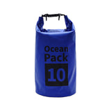 NNEDSZ Blue 10L Waterproof Dry Bag - PVC Mesh Rafting & Swimming Backpack