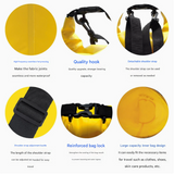 NNEDSZ Blue 10L Waterproof Dry Bag - PVC Mesh Rafting & Swimming Backpack