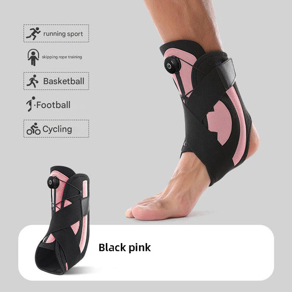 NNEDSZ 1 Pair Black Pink Adjustable Ankle Brace – Compression Support for Running, Sports, and Ankle Recovery