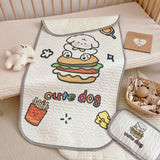 NNEDSZ Cute Dog Pattern 2 Piece Set Kids Cooling Pad Set – 60x120cm Cartoon Latex Mattress Protector,  Pillow