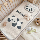 NNEDSZ Panda Pattern 2 Piece Set Kids Cooling Pad Set - 60x120cm Cartoon Latex Mattress Protector,  Pillow