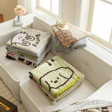 NNEDSZ Brown animals Pattern Soft and Absorbent 4-Layer Cotton Bath Towel for Adults and Children | Cartoon Design | 80*160 cm | Perfect for Bathing and Lounging