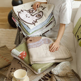 NNEDSZ Cats Pattern Soft and Absorbent 4-Layer Cotton Bath Towel for Adults and Children | Cartoon Design | 80*160 cm | Perfect for Bathing and Lounging
