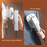 NNEDSZ Black Mini USB Handheld Steamer & Iron Combo – Compact Portable Garment Steamer for Travel & Home Use
