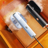 NNEDSZ White Mini USB Handheld Steamer & Iron Combo - Compact Portable Garment Steamer for Travel & Home Use