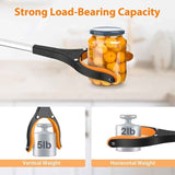 NNEDSZ Orange Foldable  Grabber Tool with Silicone Non-Slip Claws – Ideal for Litter Picking, Outdoor Use, and Household Cleaning