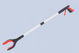 NNEDSZ Red Foldable Grabber Tool with Silicone Non-Slip Claws - Ideal for Litter Picking, Outdoor Use, and Household Cleaning