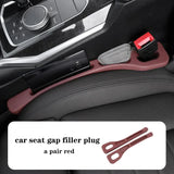 NNEDSZ Red Car Seat Gap Filler - 2 Pieces Car Interior Storage Organizer for Front Seat Seam