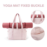 NNEDSZ Grey Stylish and Practical Water-Resistant Tote Bag for Daily Use & Yoga - Spacious with Convenient Compartments
